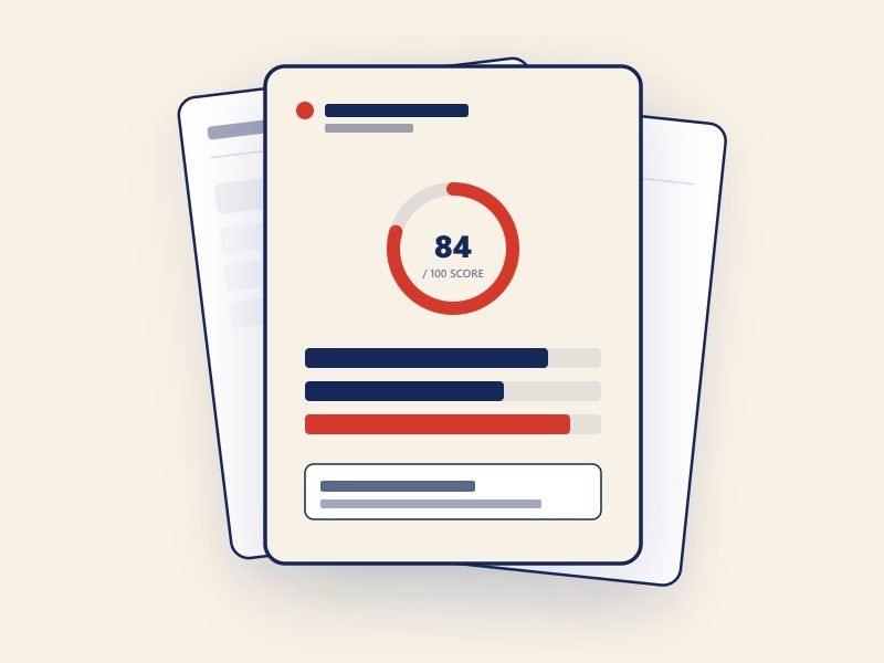 Sample Footprint Diagnostic Audit Report showing diagnostic scoring and competitor breakdown